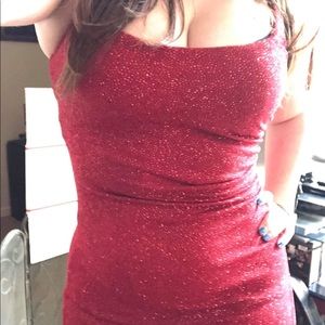 Sparkling red dress